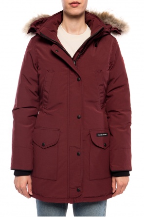 G Star E Zipped Anorak Shirt patched jacket Canada Goose SchaferandweinerShops KR Burgundy Trillium logo